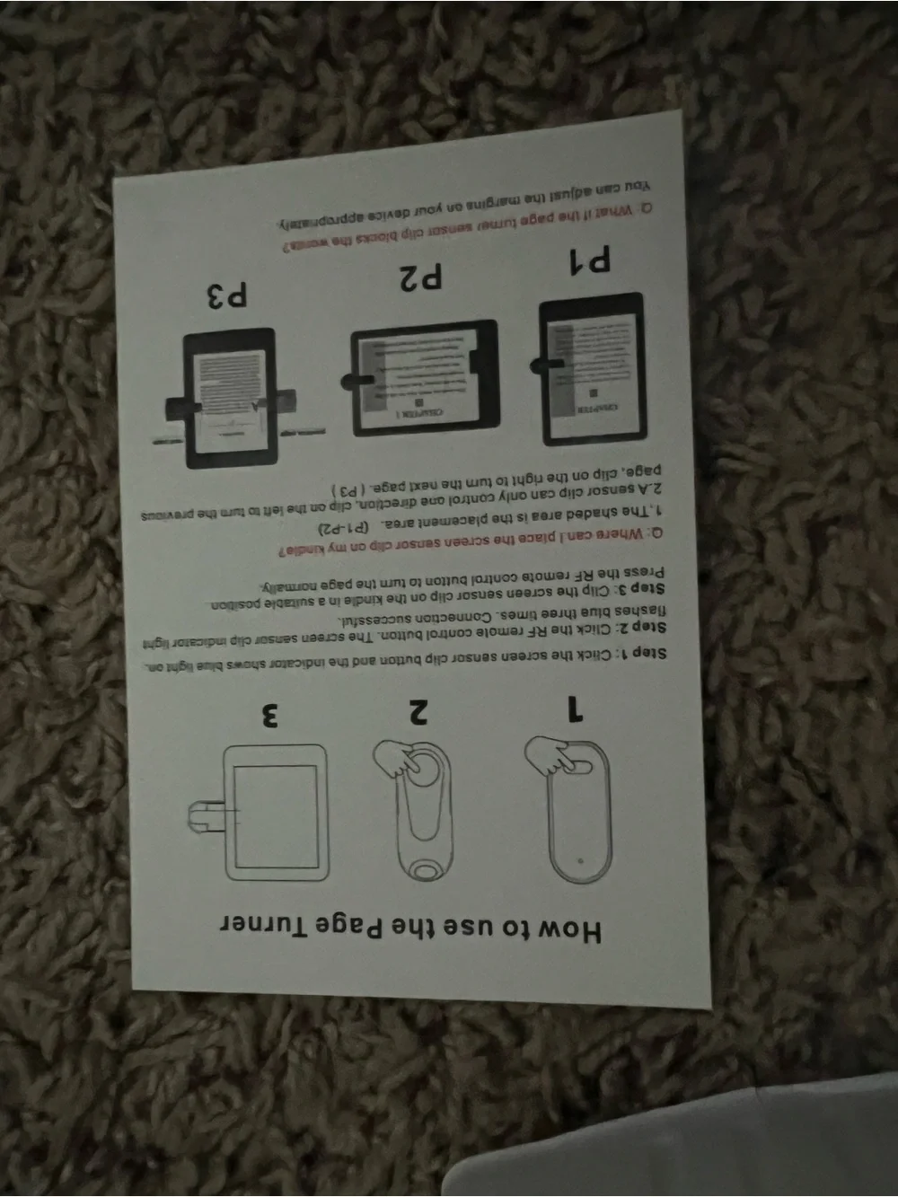 DATAFY Page-turner Remote Control - for Kindle.
